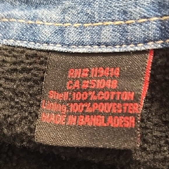 Blue Denim Barn Jacket Lined Utility Coat - Picture 10 of 15